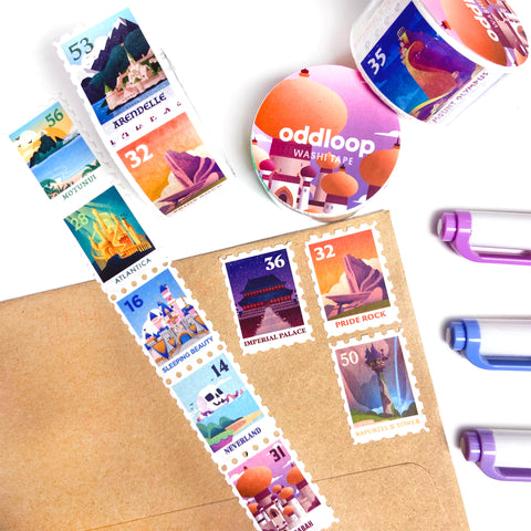 Stamp Washi // Fairytale Destinations