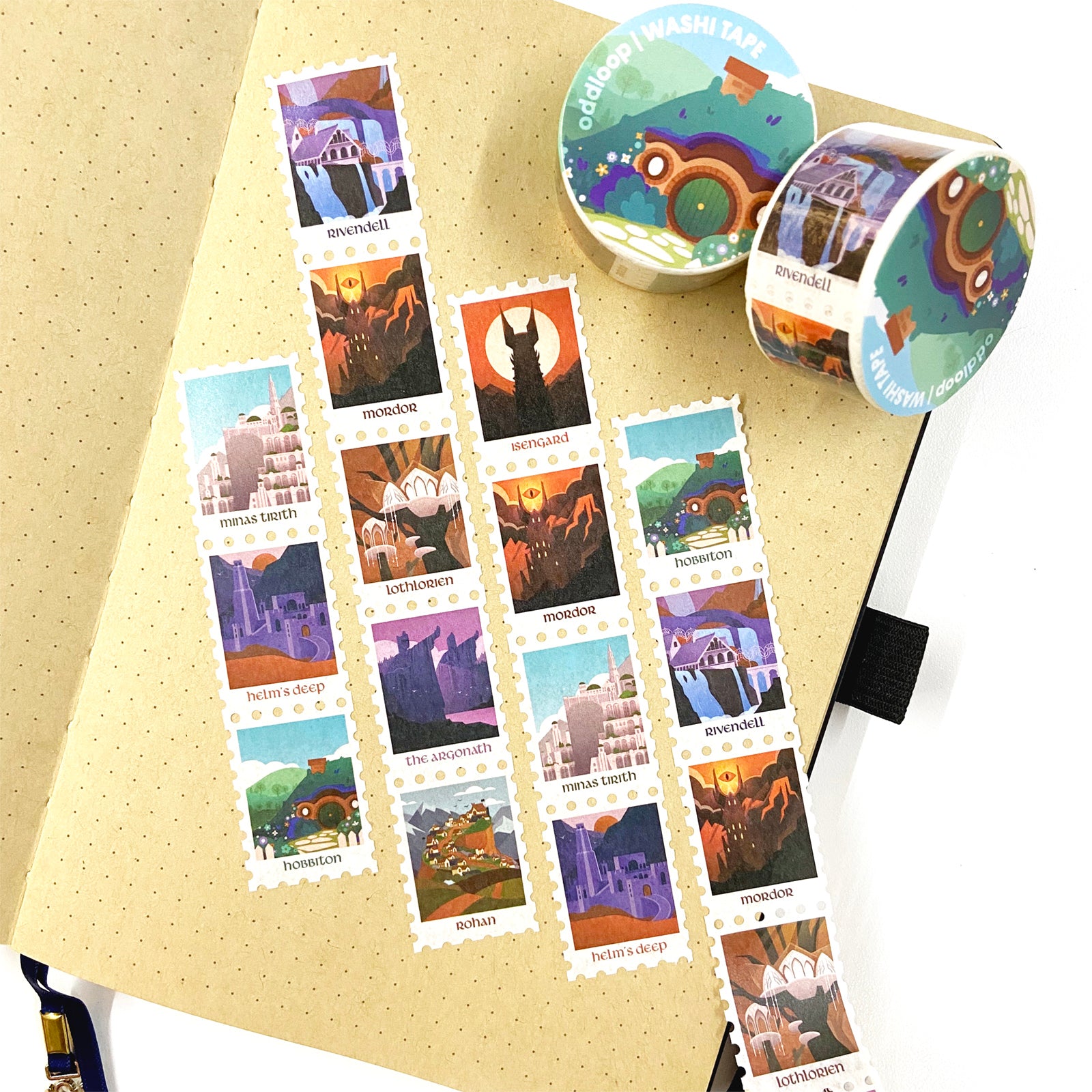 Stamp Washi // LOTR Destinations