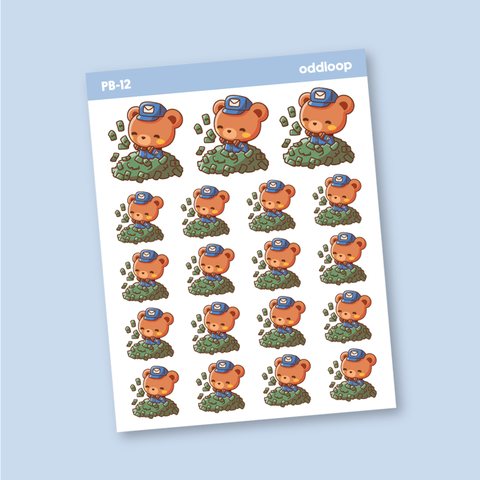 Postal Bear Stickers // Pay Day - PB12
