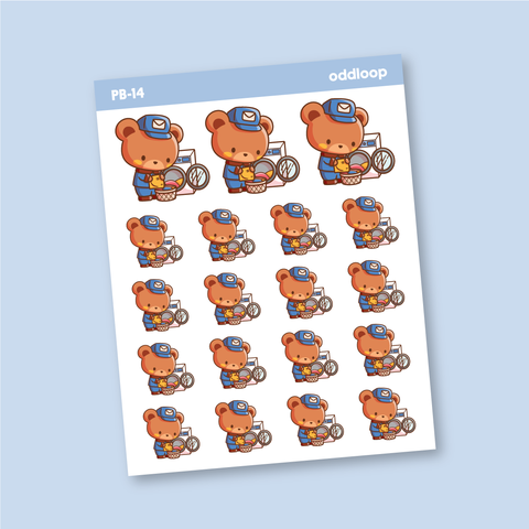 Postal Bear Stickers // Laundry - PB14