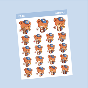 Postal Bear Stickers // Dog Lover - PB32