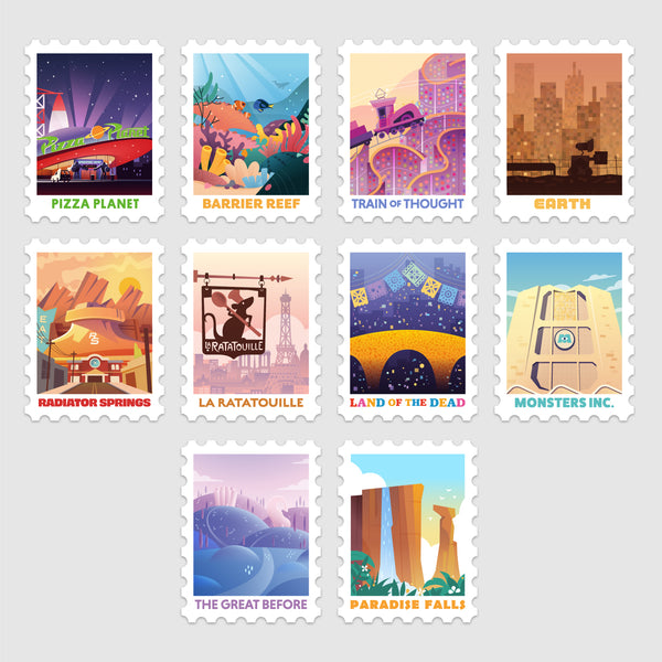 Stamp Vinyls // Animated Destinations