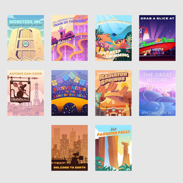 Prints // Animated Destinations 8"x10" or 11"x14"